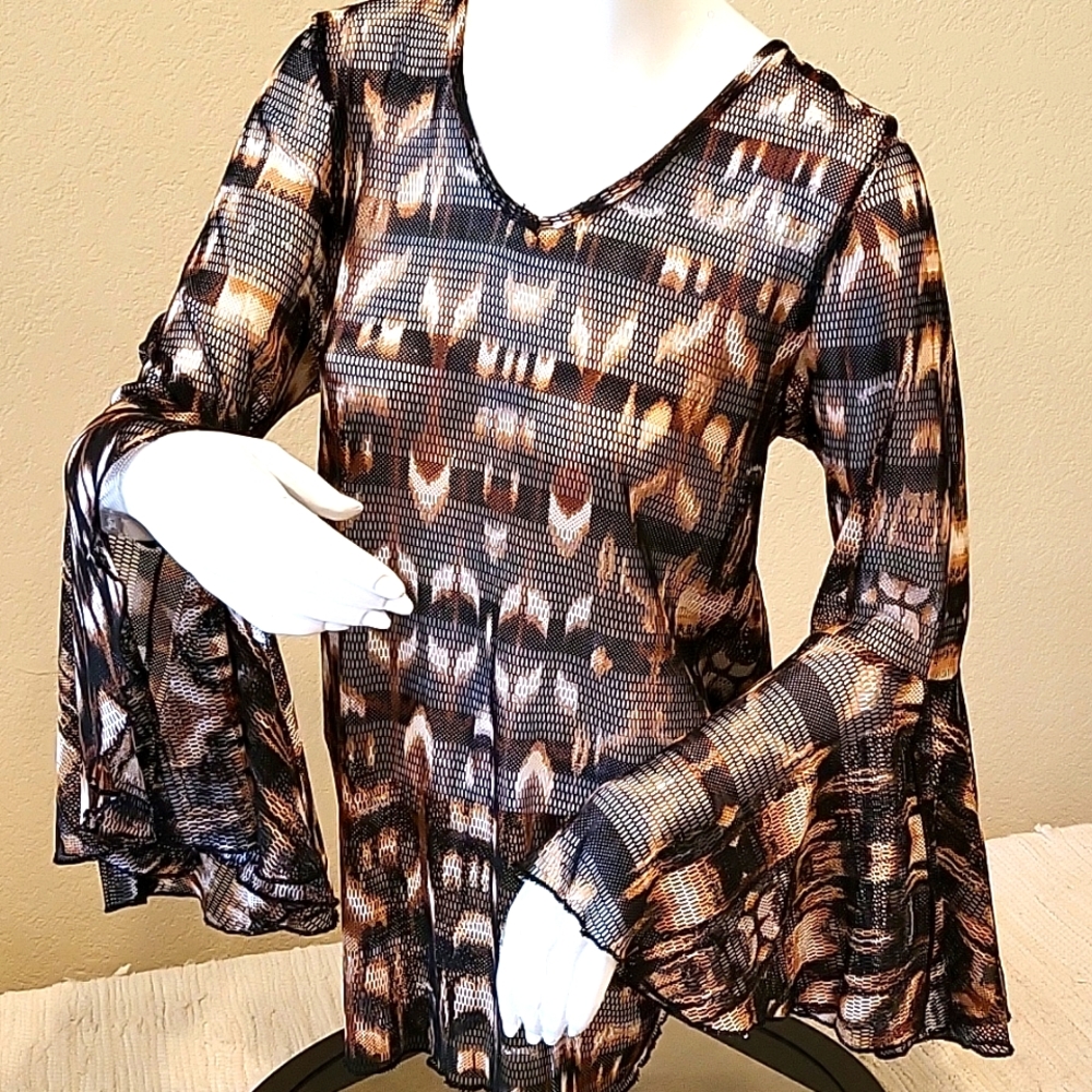 Dor Dor Couture Mesh Tunic
